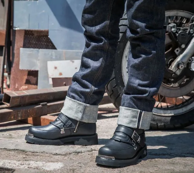 Black Leather "Distortion" Performance Boot
