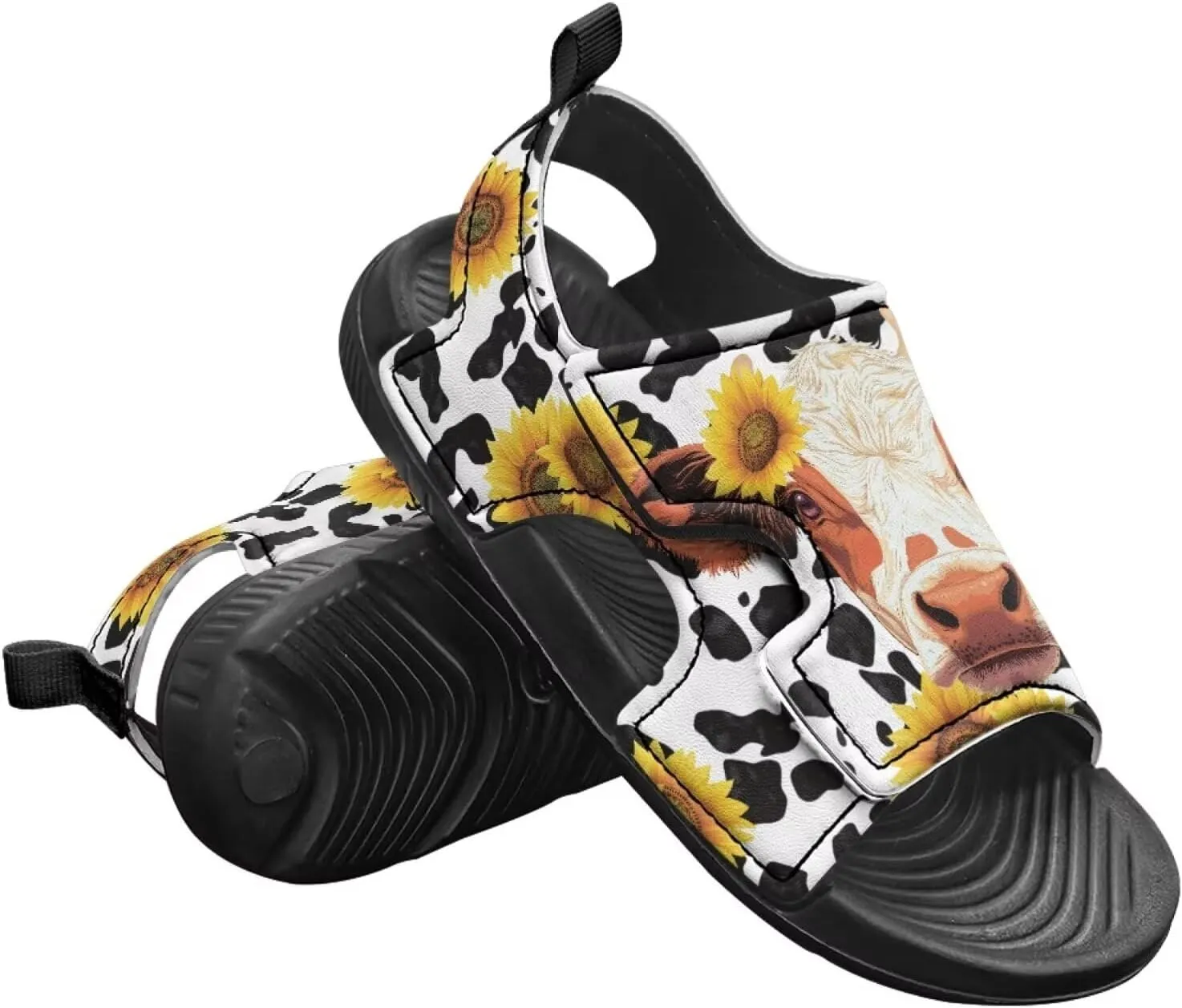 Boys Horse Summer Kids Open Toe Sport Outdoor Athletic Sandals Quick Dry Water Pool Shoes Adjustable