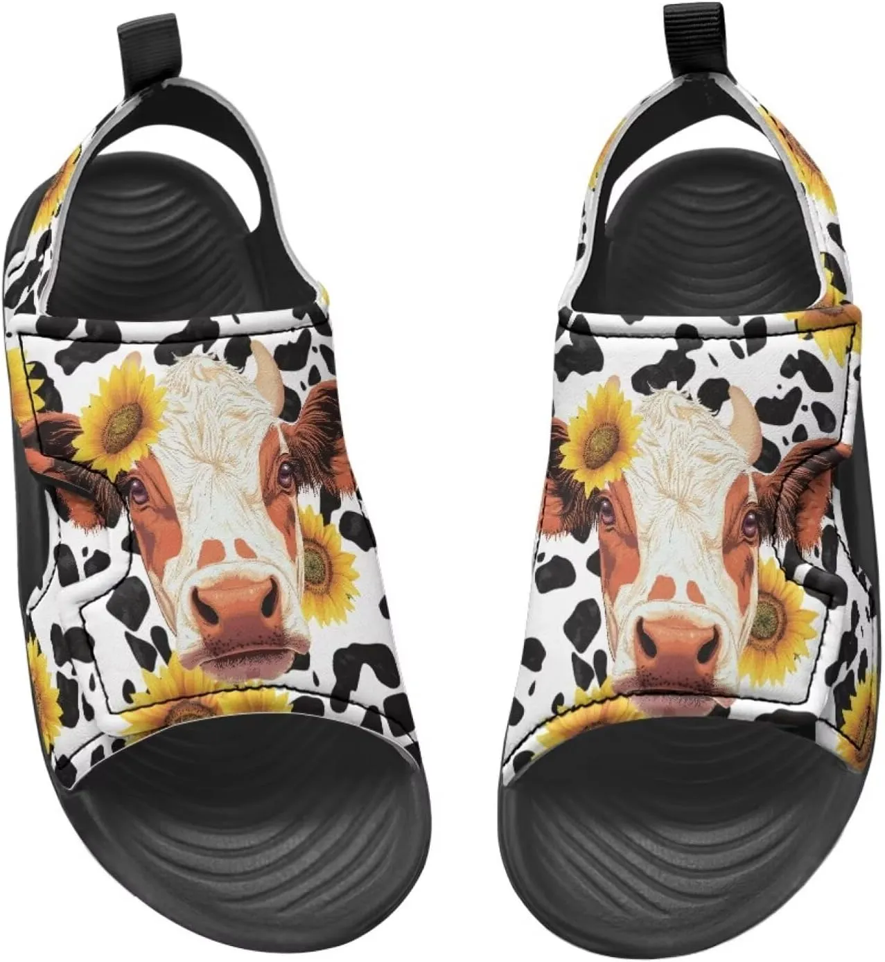 Boys Horse Summer Kids Open Toe Sport Outdoor Athletic Sandals Quick Dry Water Pool Shoes Adjustable