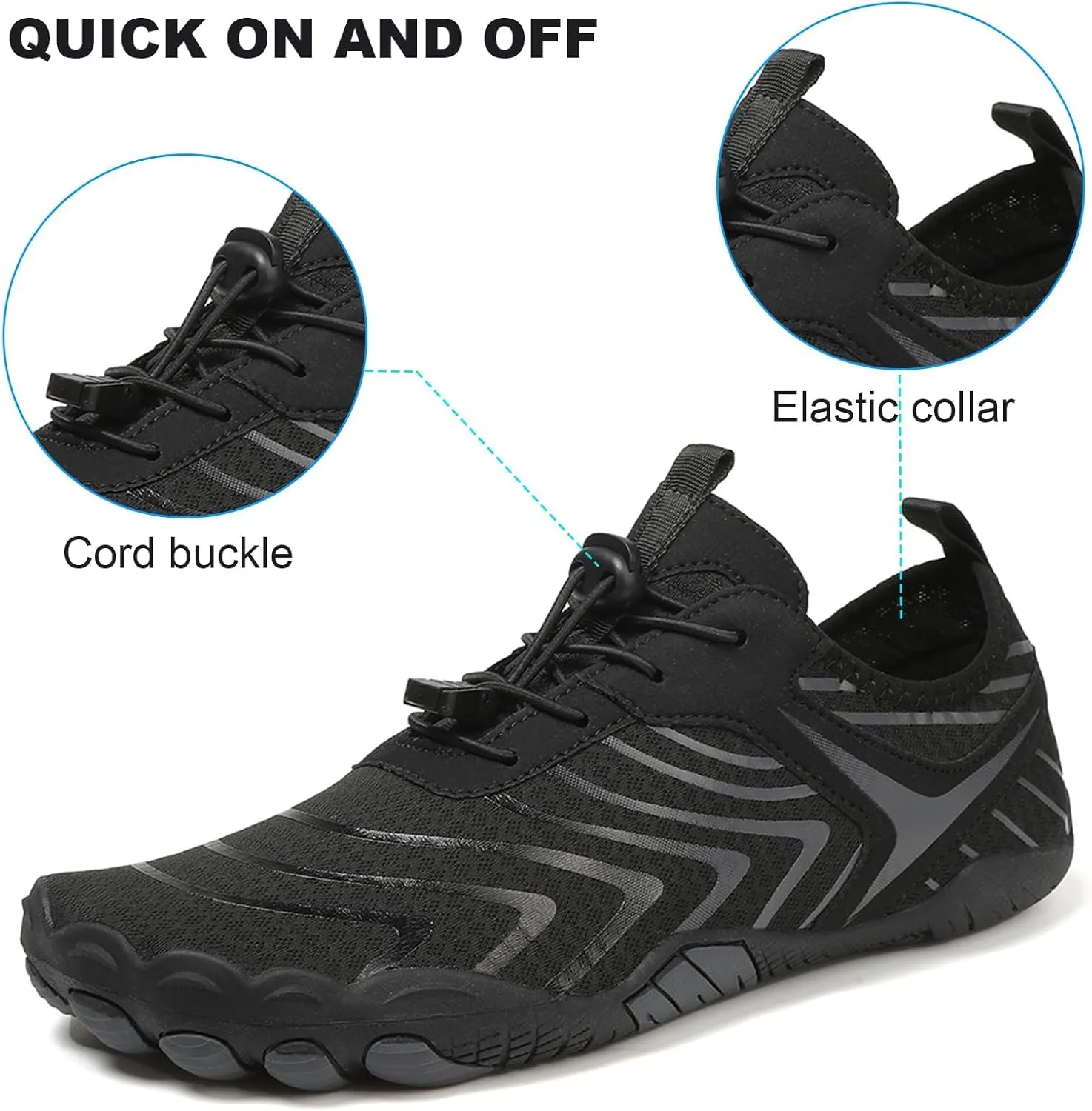 Breathable Barefoot Shoes for Women Men, Pro Barefoot Shoes with Wide Toe Box Healthy & Non-Slip Barefoot Shoes Unisex, Grounded Footwear Barefoot Walking Shoes, Athletic Outdoor Hiking Footwear