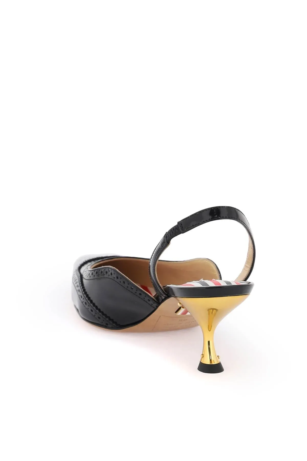 brogue slingback pumps