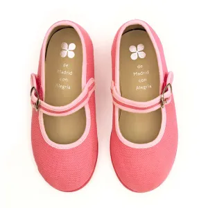 Canvas Mary Janes, Pivoine