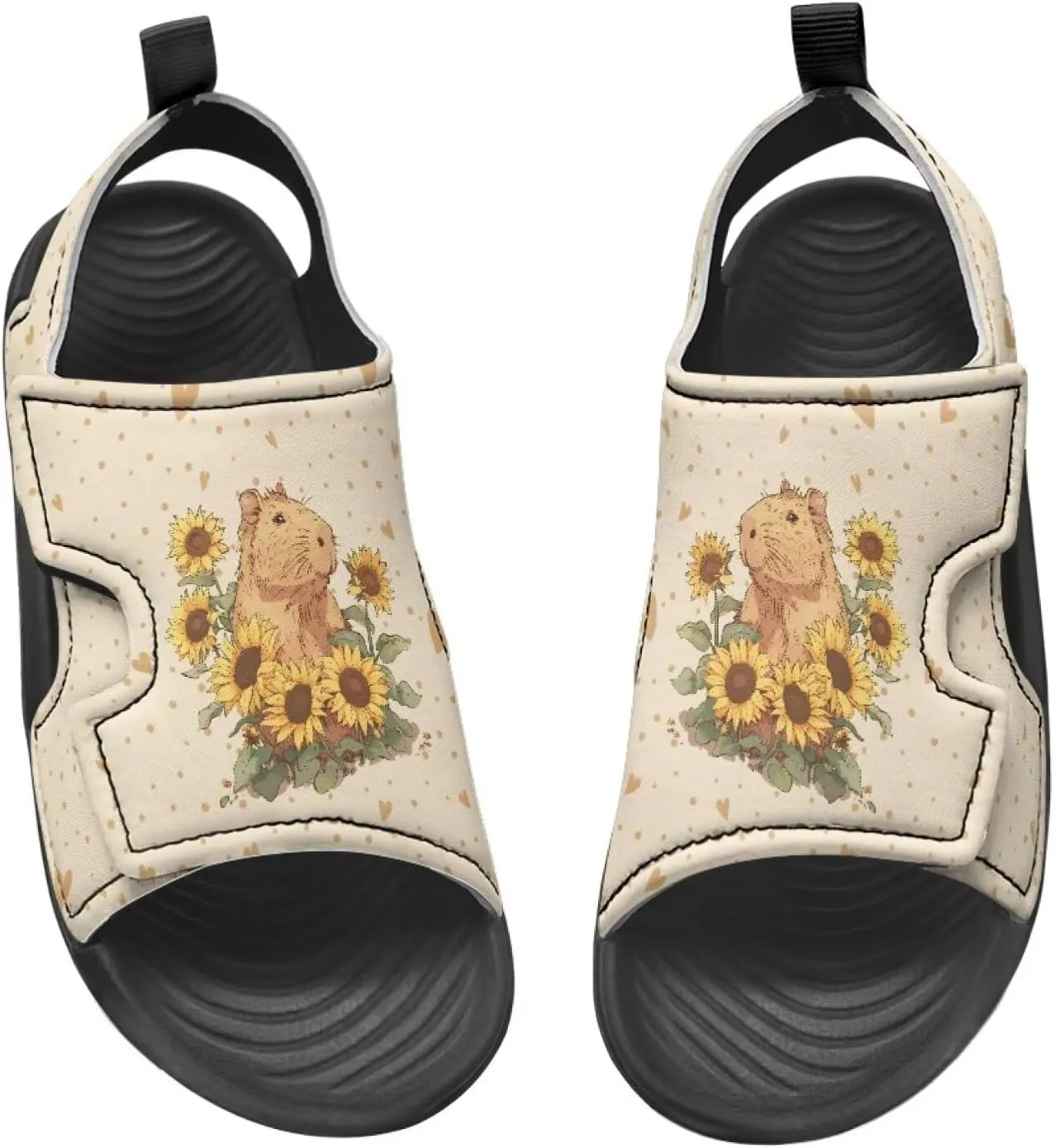 Capybara Sport Sandals for Kids Fashion Cute Summer Water Shoes Quick Dry Open Toe Hiking Walking Sandals for Boys Girls