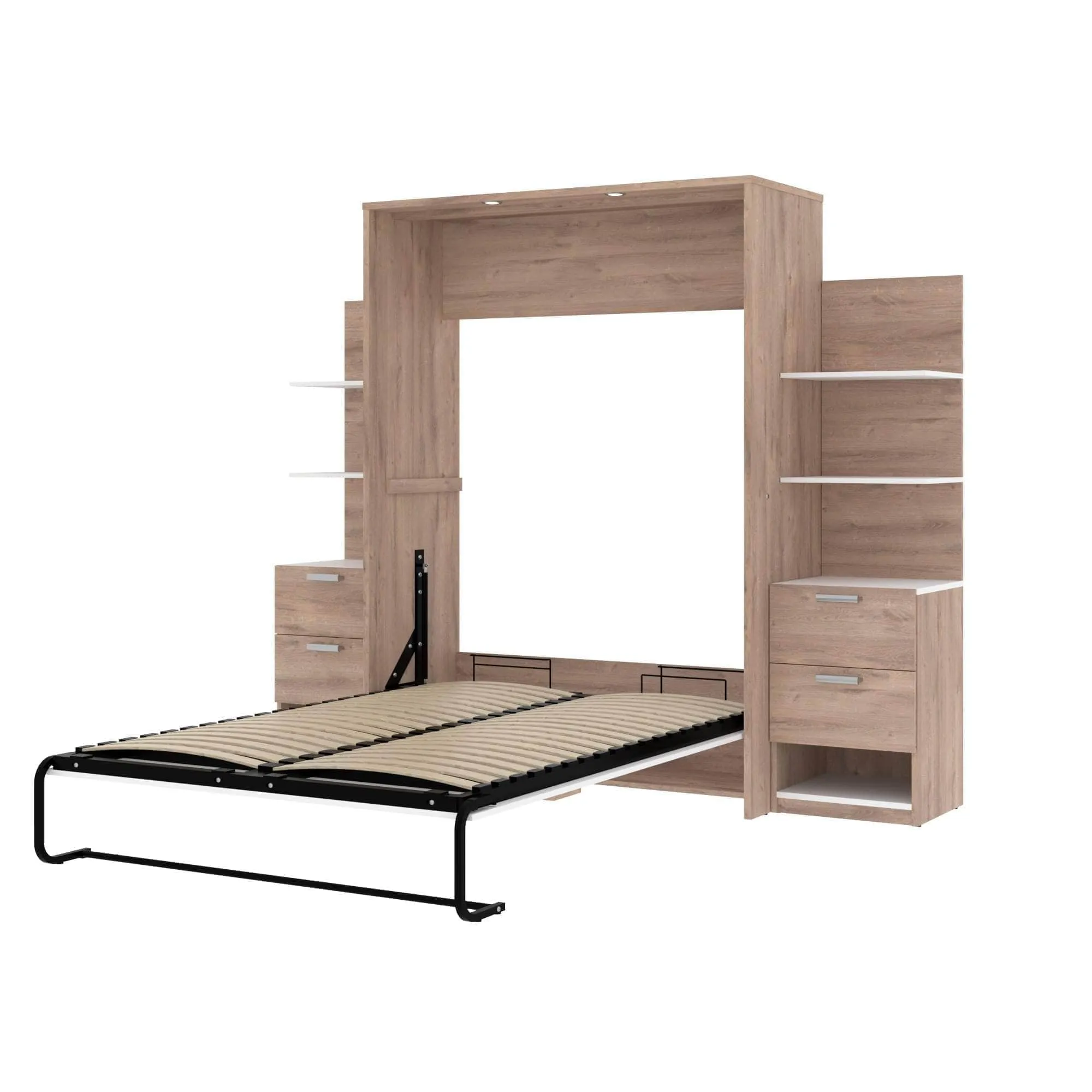 Cielo Full Murphy Wall Bed with Storage (98W) - Available in 2 Colours