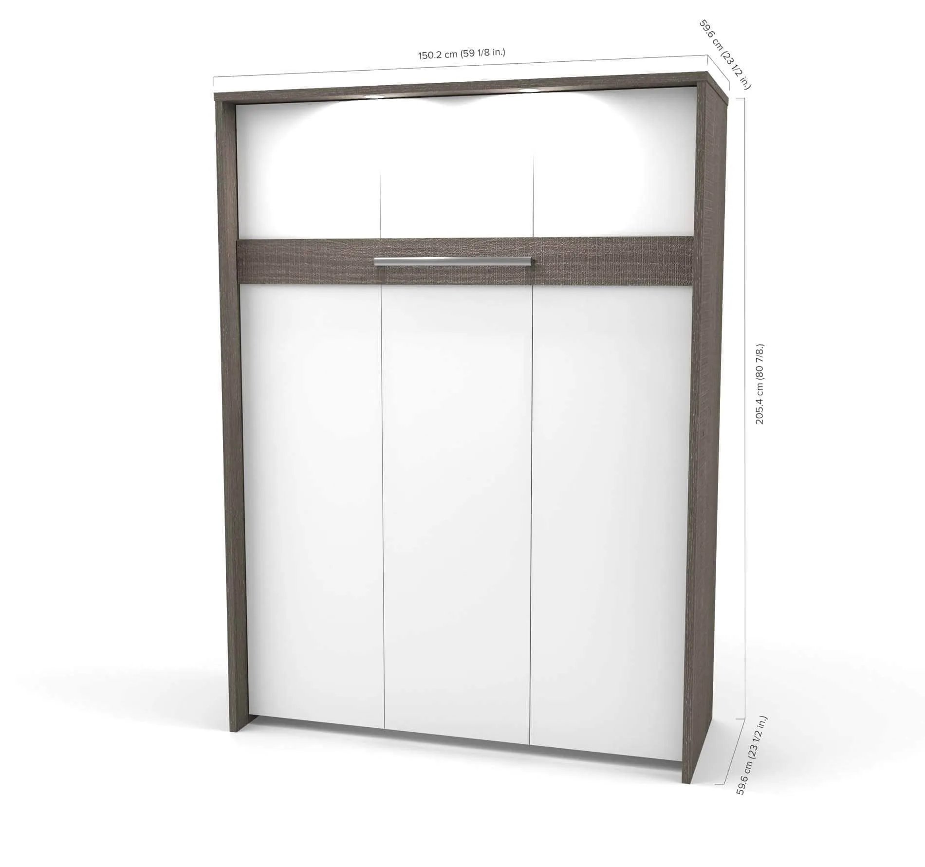 Cielo Full Murphy Wall Bed with Storage (98W) - Available in 2 Colours