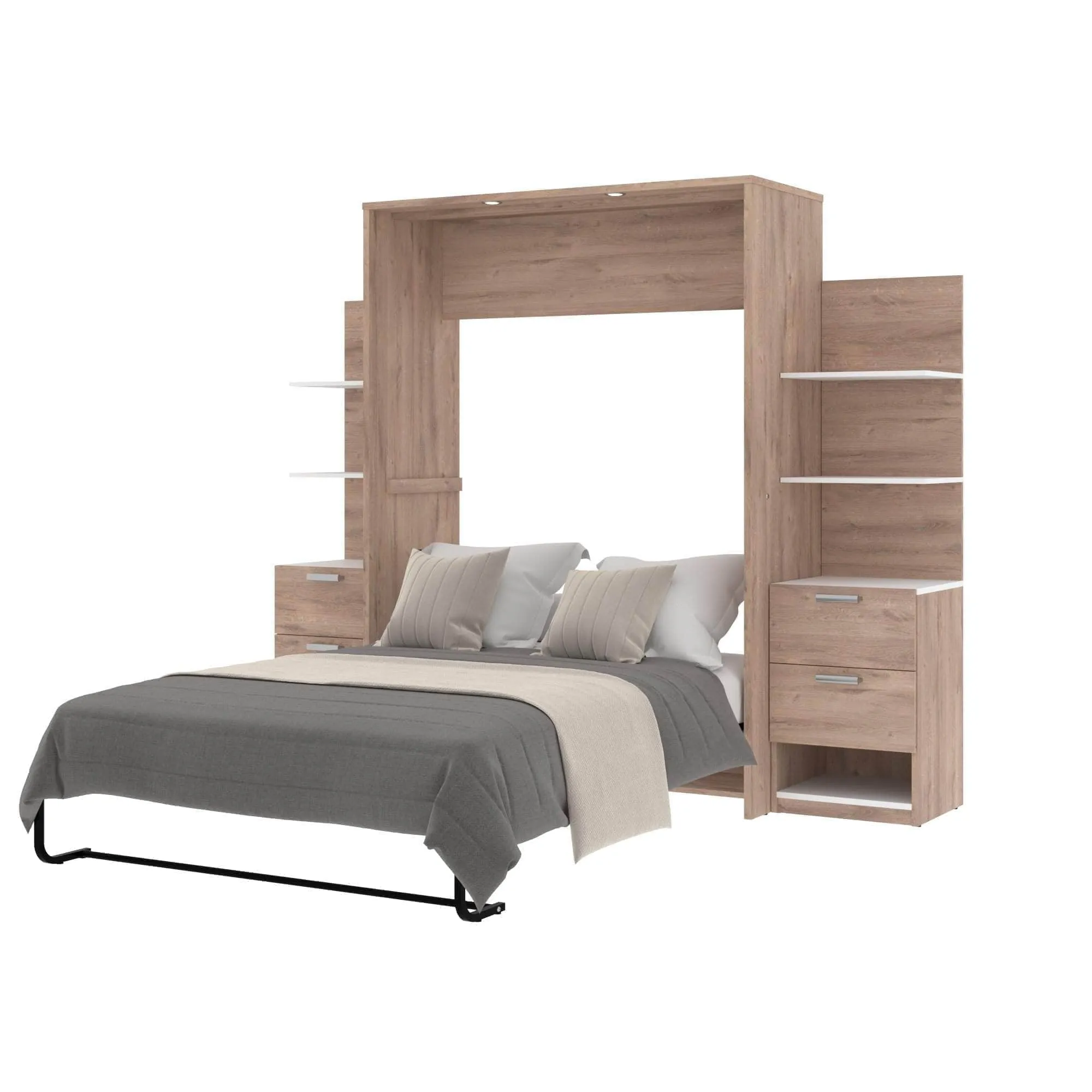 Cielo Full Murphy Wall Bed with Storage (98W) - Available in 2 Colours