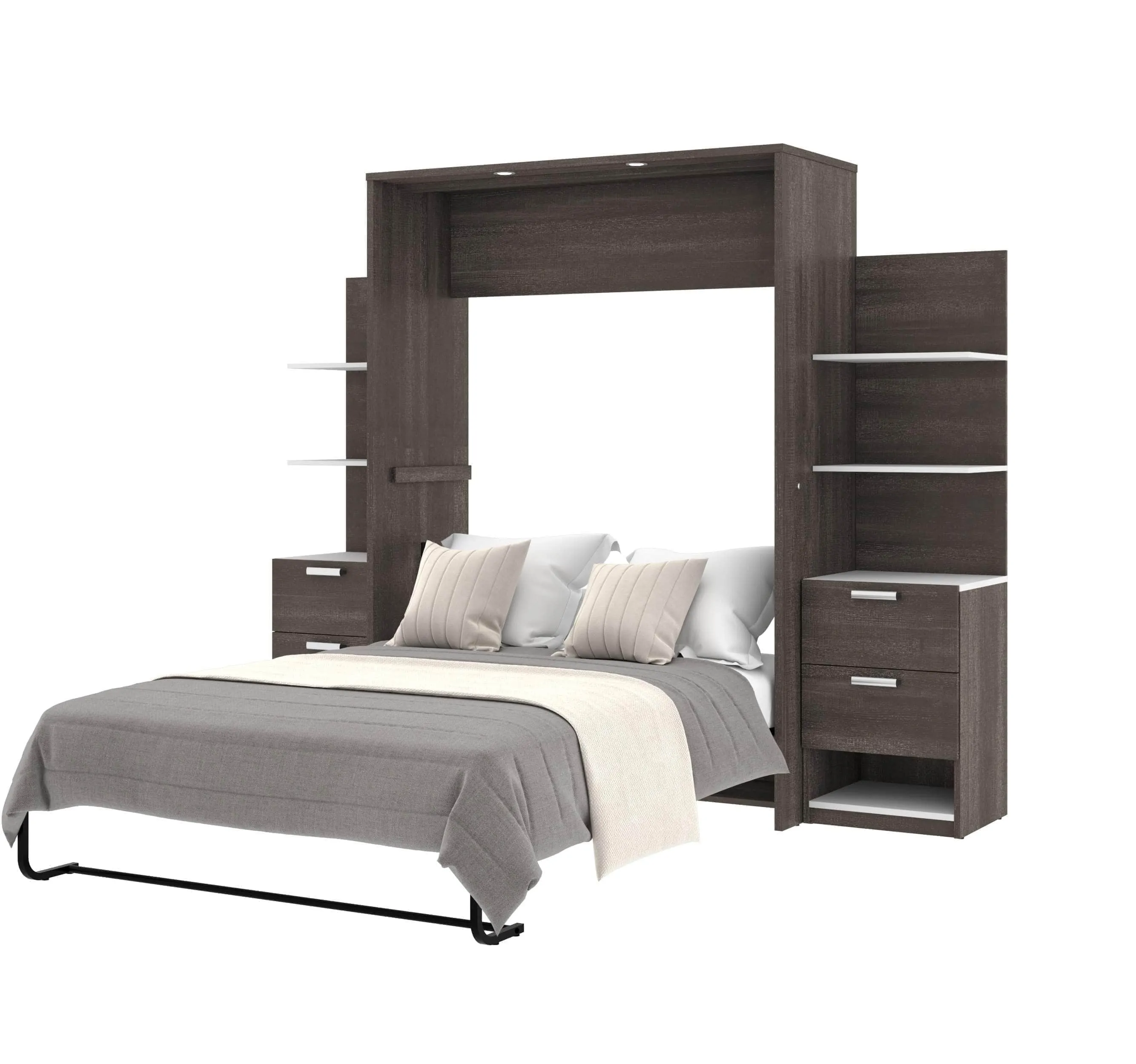 Cielo Full Murphy Wall Bed with Storage (98W) - Available in 2 Colours