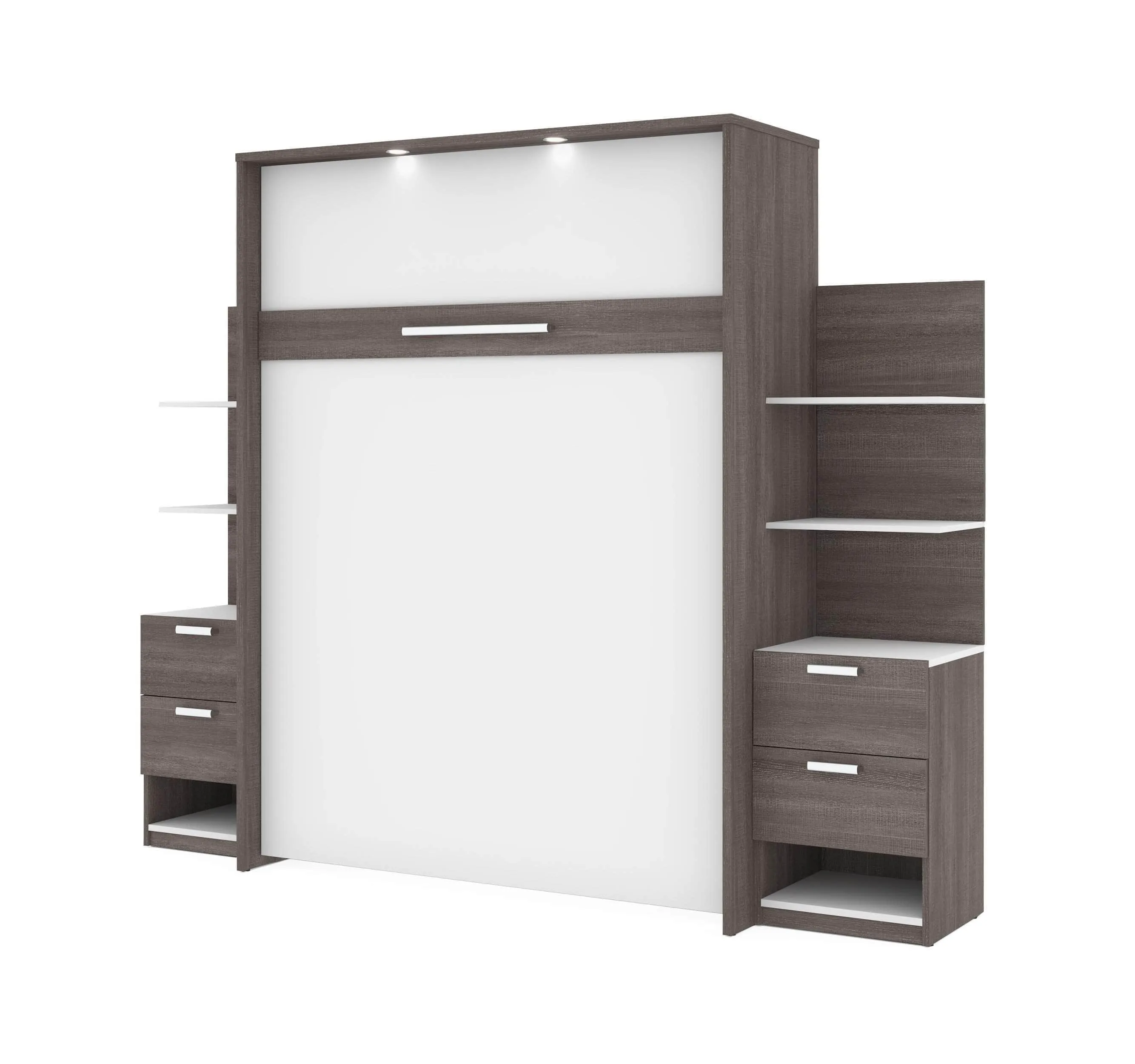 Cielo Queen Murphy Wall Bed with Storage (104W) - Available in 2 Colours