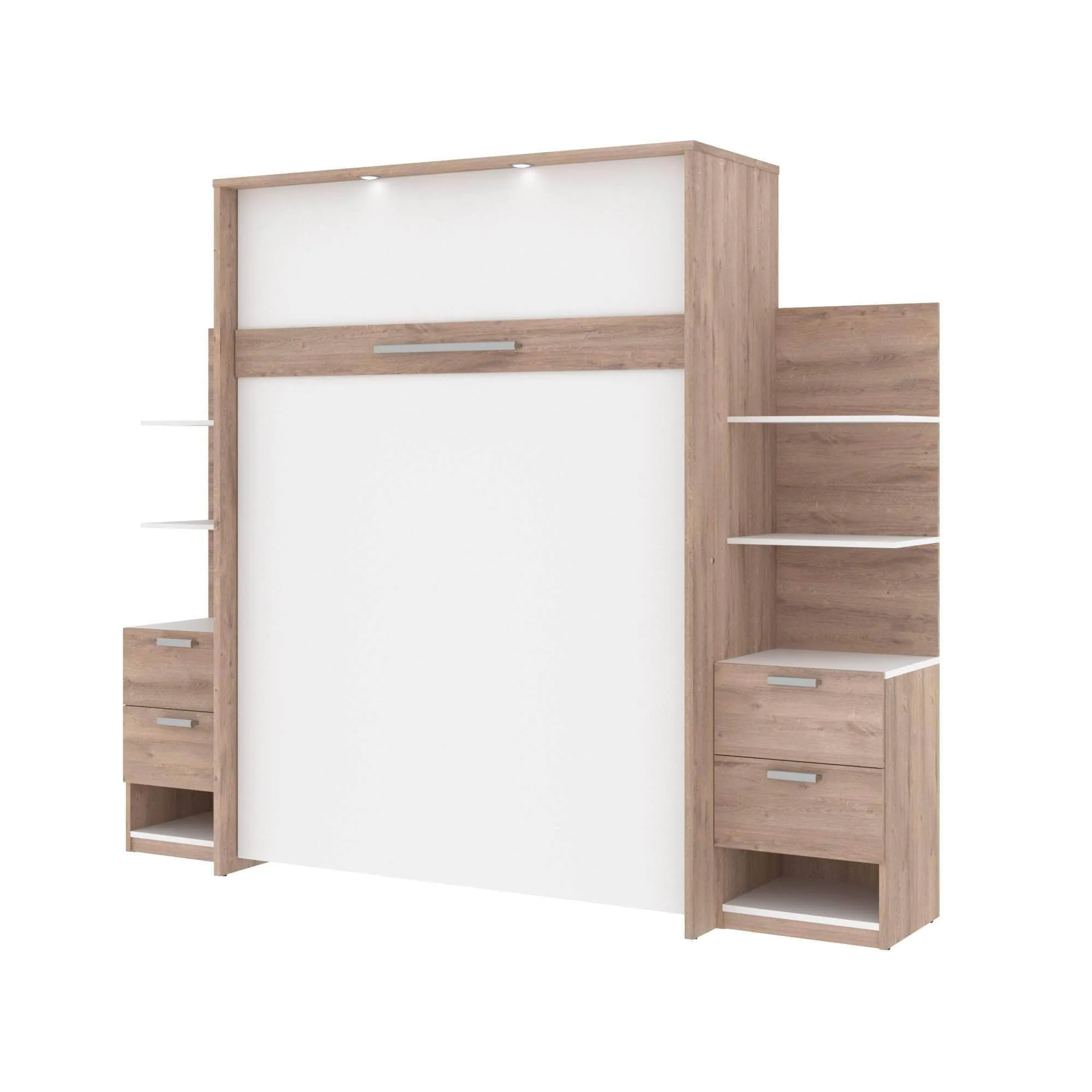 Cielo Queen Murphy Wall Bed with Storage (104W) - Available in 2 Colours