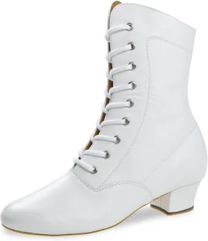 Diamant Men's Ballroom Dance Shoes, White, 4