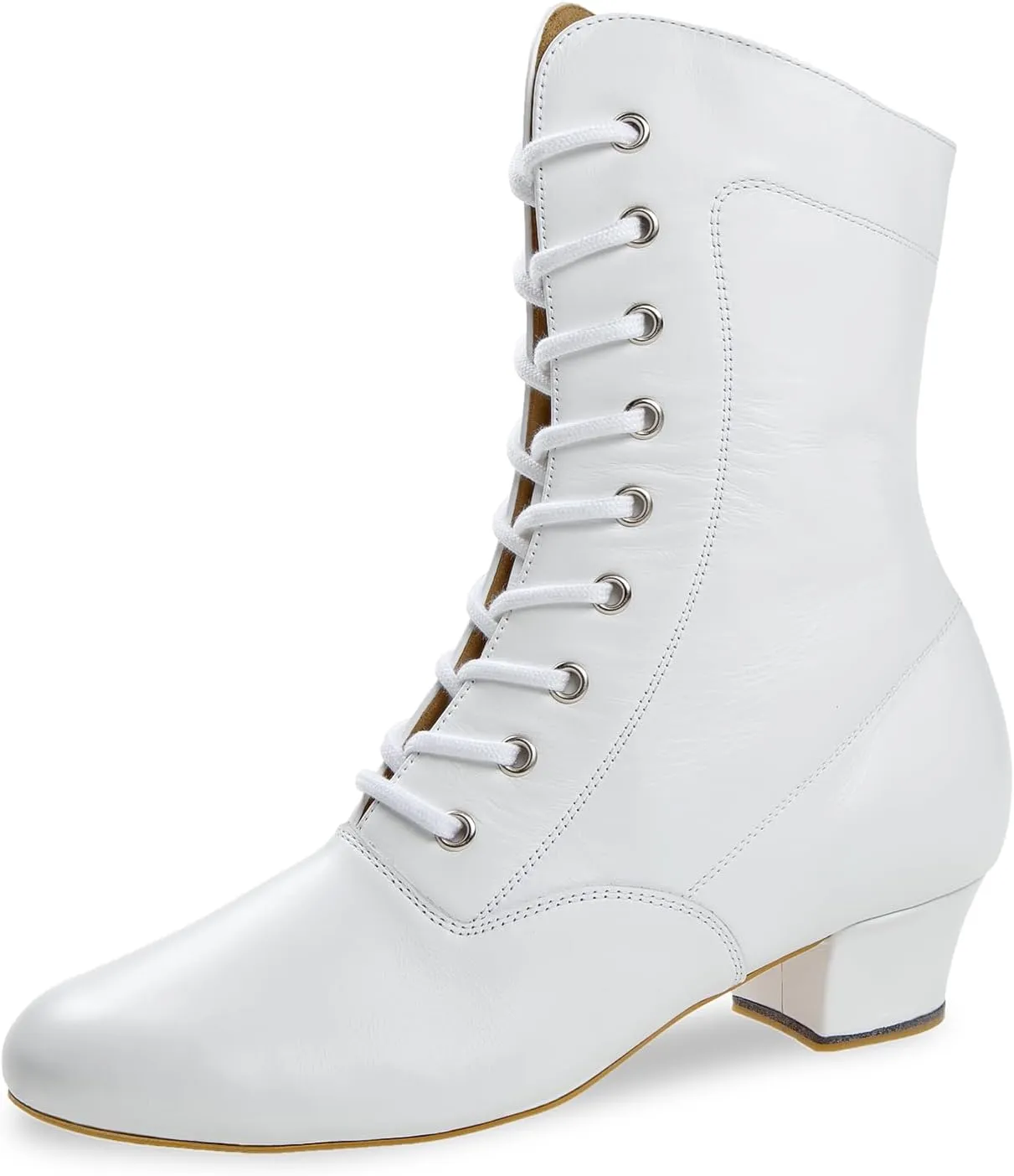 Diamant Men's Ballroom Dance Shoes, White, 4