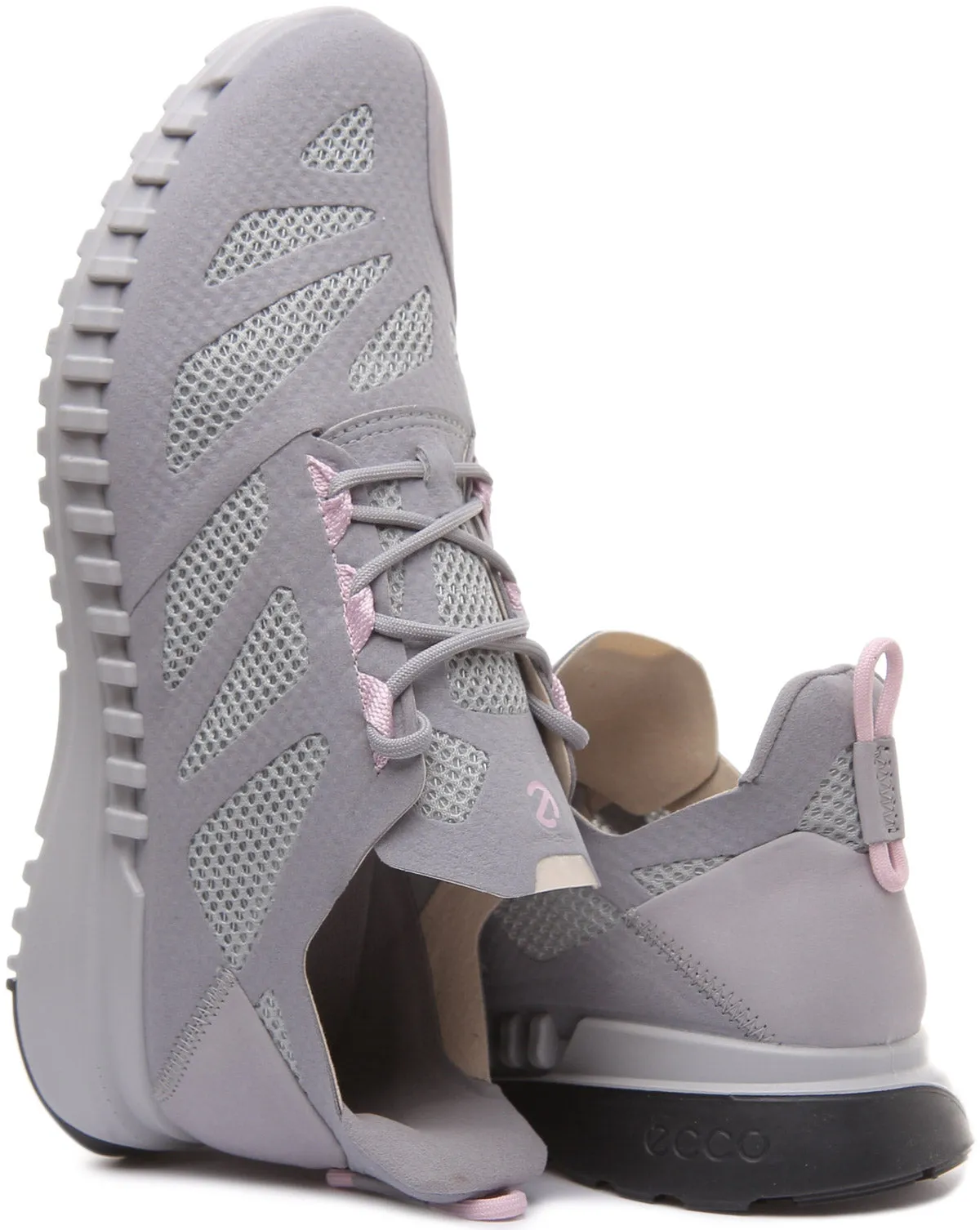 Ecco Zipflex In Grey For Women