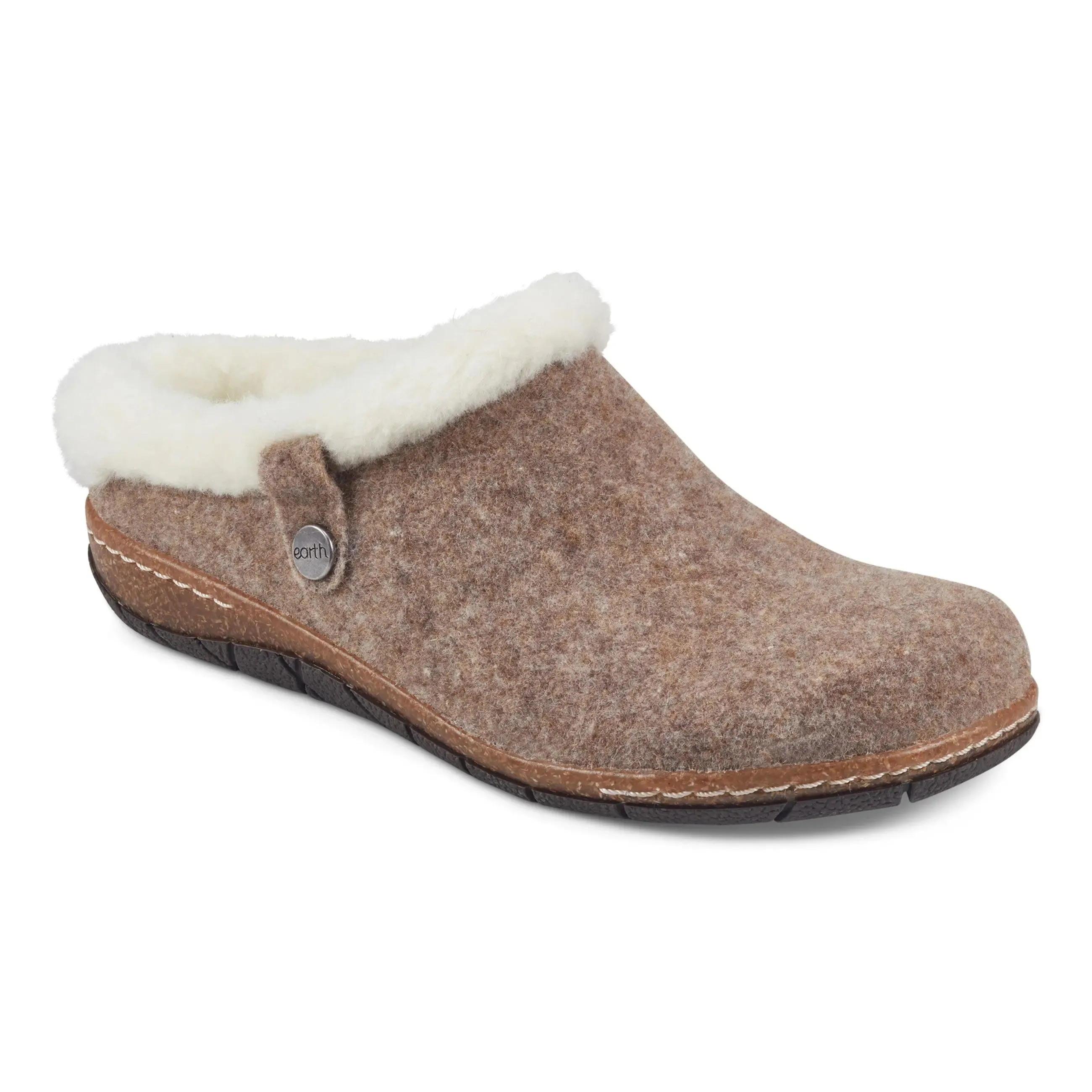 Elena Cold Weather Round Toe Casual Slip-on Clogs