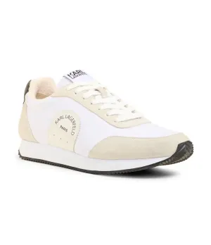 Elle vintage sneakers with Karl Lagerfeld logo, white