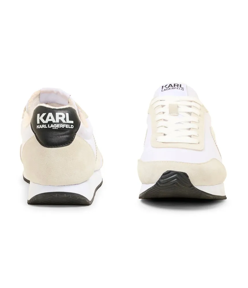 Elle vintage sneakers with Karl Lagerfeld logo, white