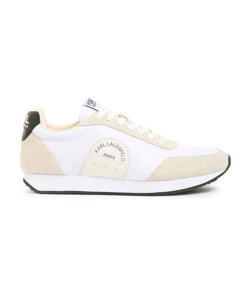 Elle vintage sneakers with Karl Lagerfeld logo, white