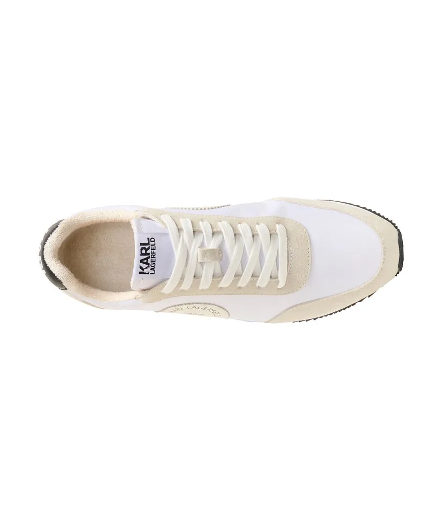 Elle vintage sneakers with Karl Lagerfeld logo, white