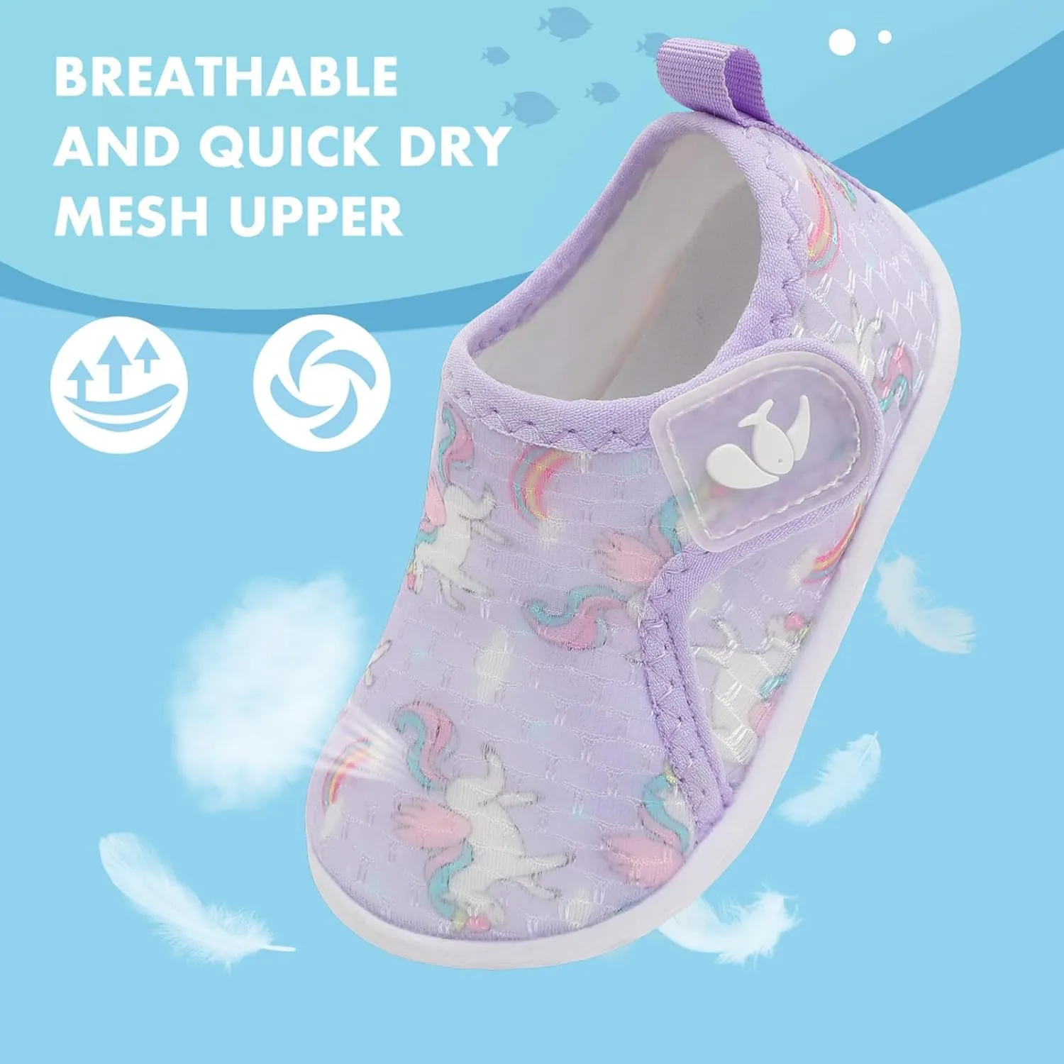 FEETCITY Baby Boys Girls Water Sport Shoes Barefoot Kids Aqua Socks Quick-Dry Beach Swim Pool Shoes