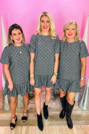 For Good Mini Dress - Grey/Black