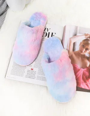 FUZZY WUZZY SLIPPER - Rainbow