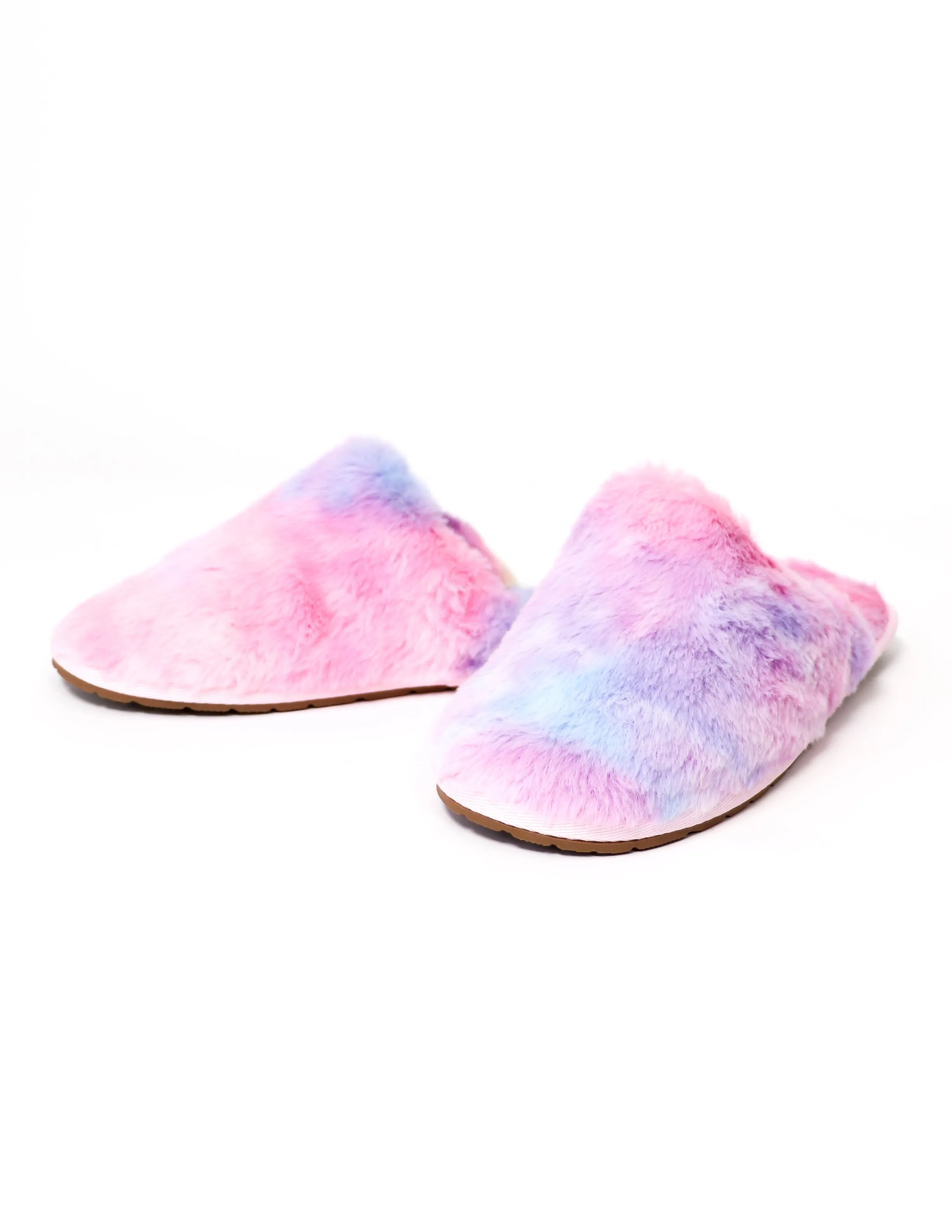 FUZZY WUZZY SLIPPER - Rainbow