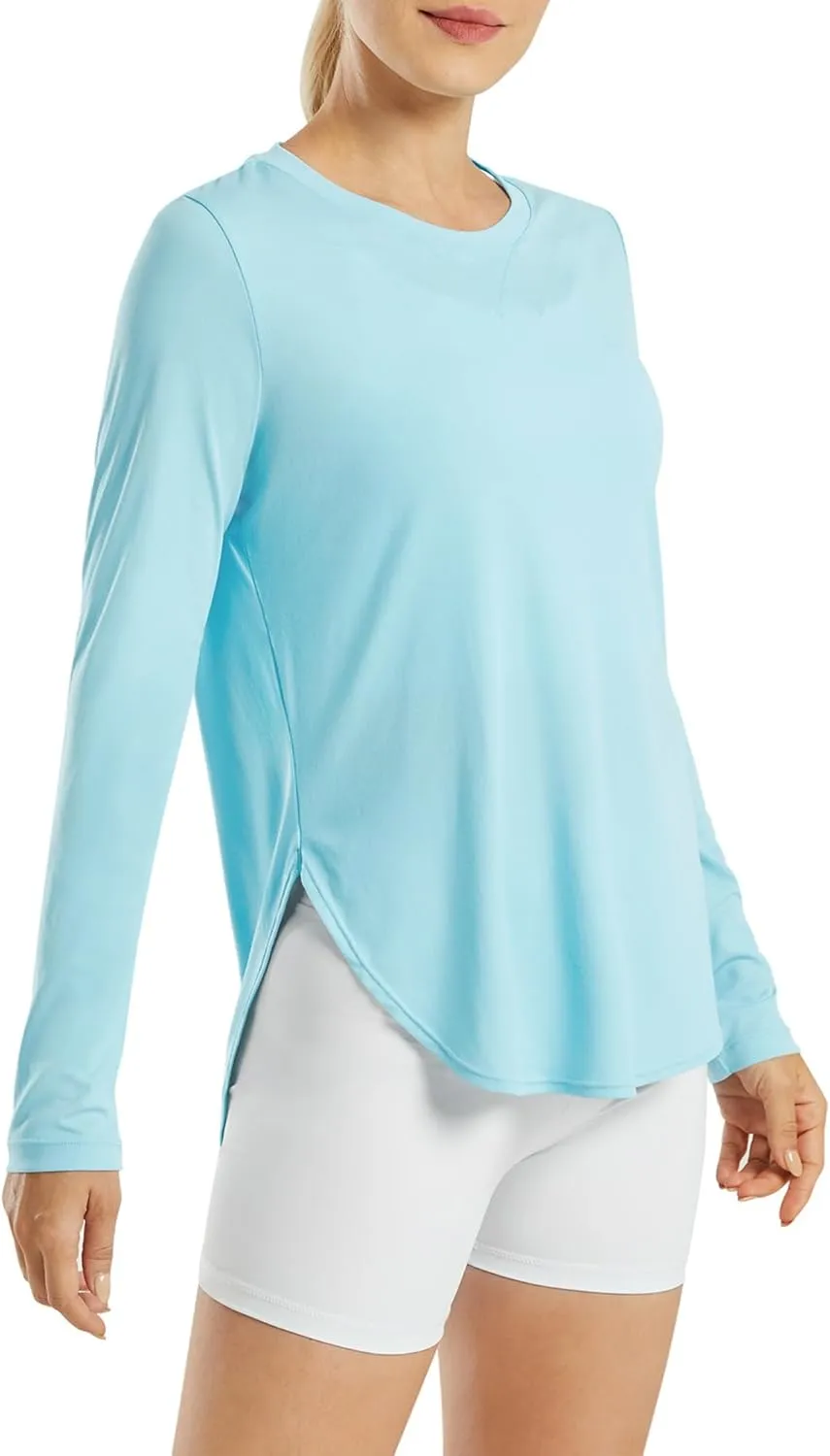 G4Free Women's UPF 50  UV Shirts Long Sleeve Workout Sun Shirt Outdoor Gym Hiking Tops Quick Dry Lightweight