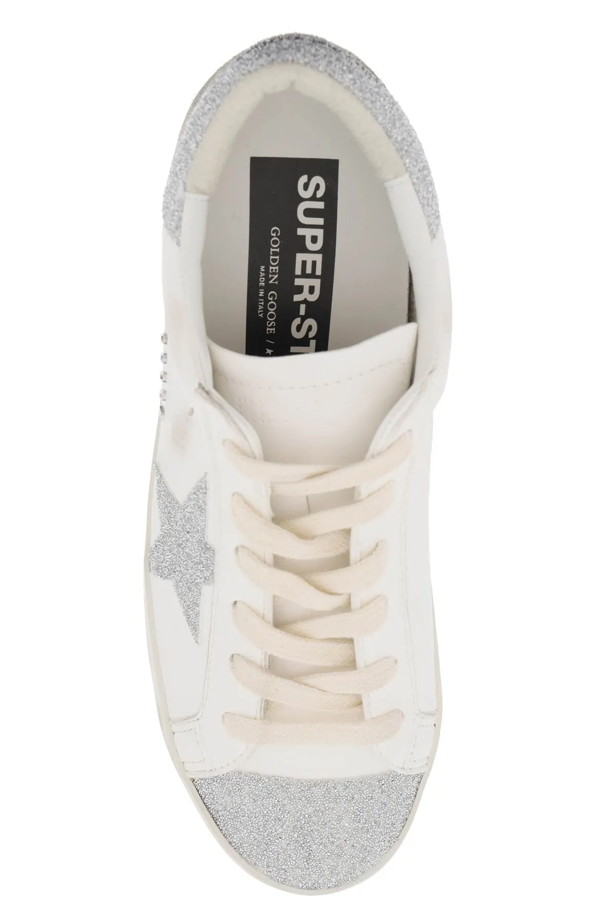 Golden goose 'super-star' sneakers with glitter