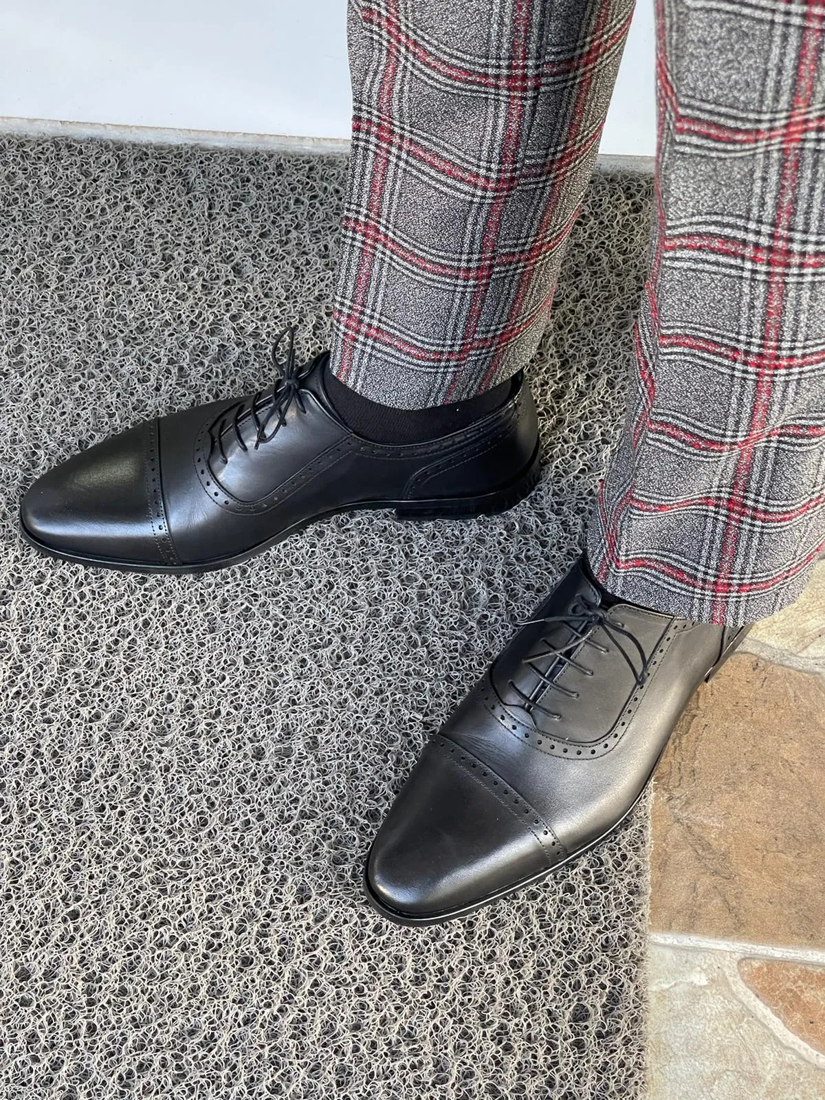James Special Edition Neolite Lace Up Black Leather Shoes