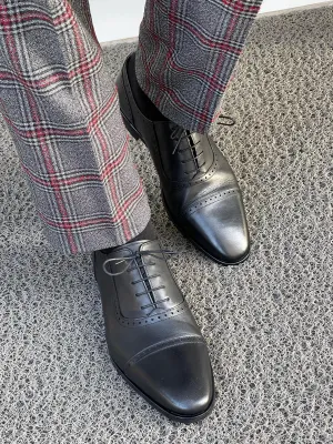 James Special Edition Neolite Lace Up Black Leather Shoes