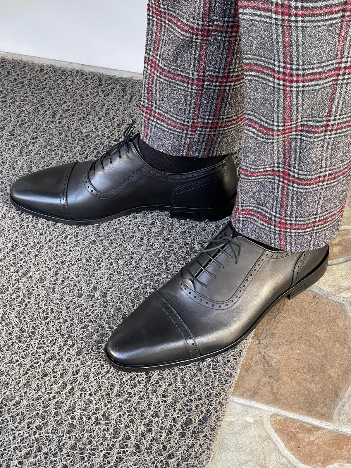 James Special Edition Neolite Lace Up Black Leather Shoes