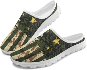 Jeiento Women Lightweight Slip On Mules Shoes Comfortable Anti Slip Loafers Open Back Breathable Slippers