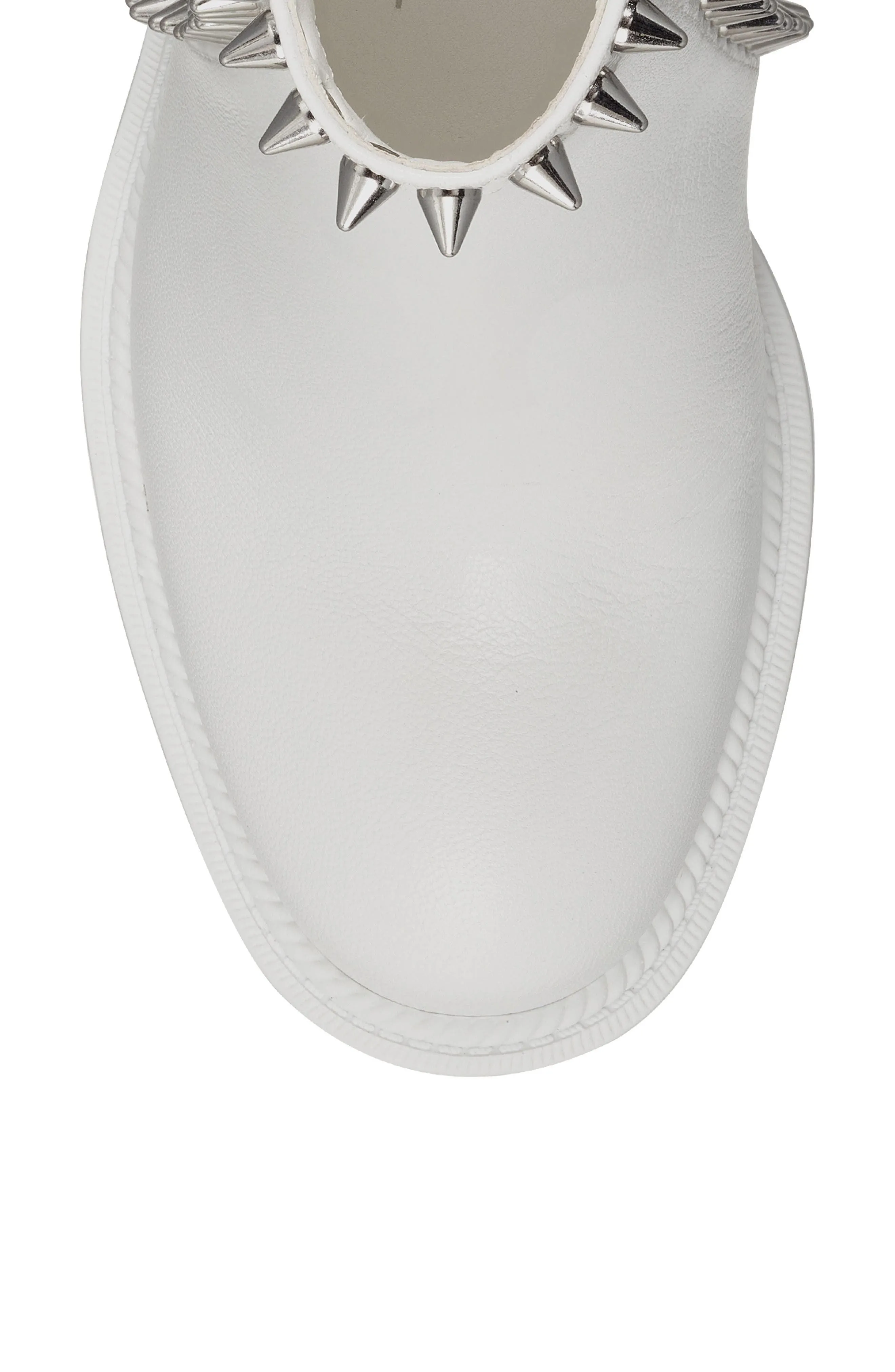 Jessica Simpson Demmie Embellished Round Toe Pull On Ankle Booties White Leather