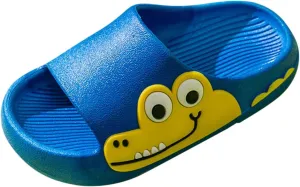 Kids Toddler Boys Girls Cloud Slide Dinosaur Shower Slippers Summer Soft Sole Non Slip Quick Dry Beach Pool Shoes