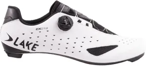 Lake Cx219 Wide Cycling Shoe - Men's White/Black, 39.0