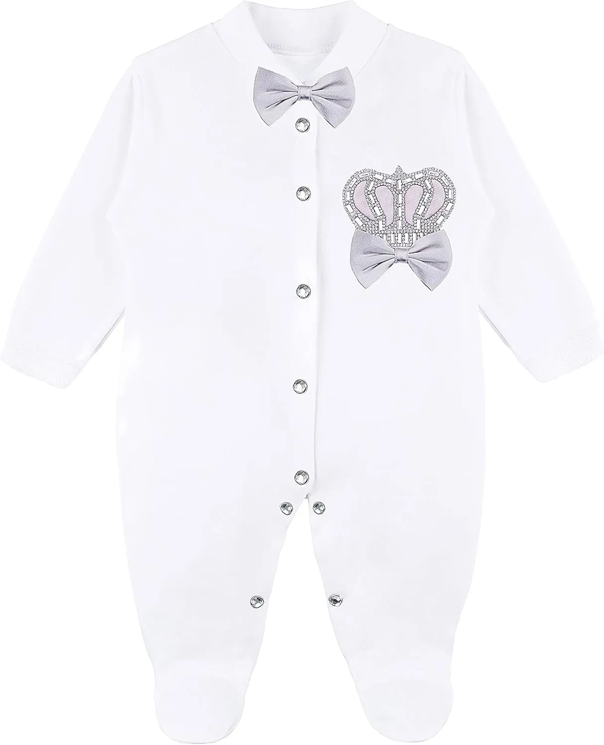 Lilax Baby Boy Newborn Crown Jewels Layette 4 Piece Gift Set