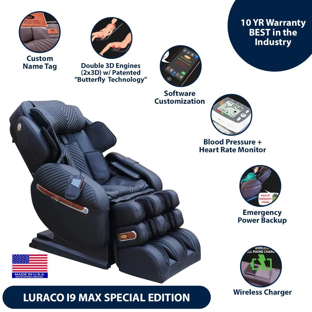 Luraco i9 Max Special Edition Massage Chair - Open Box