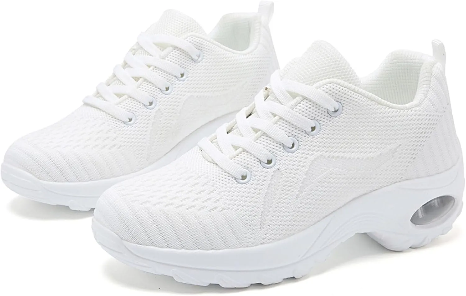 Meidiastra Womens Walking Shoes-Mesh Lace Up Lady Girls Nurse Working Shoes Running Jogging Shoes Sneakers with Air Cushion