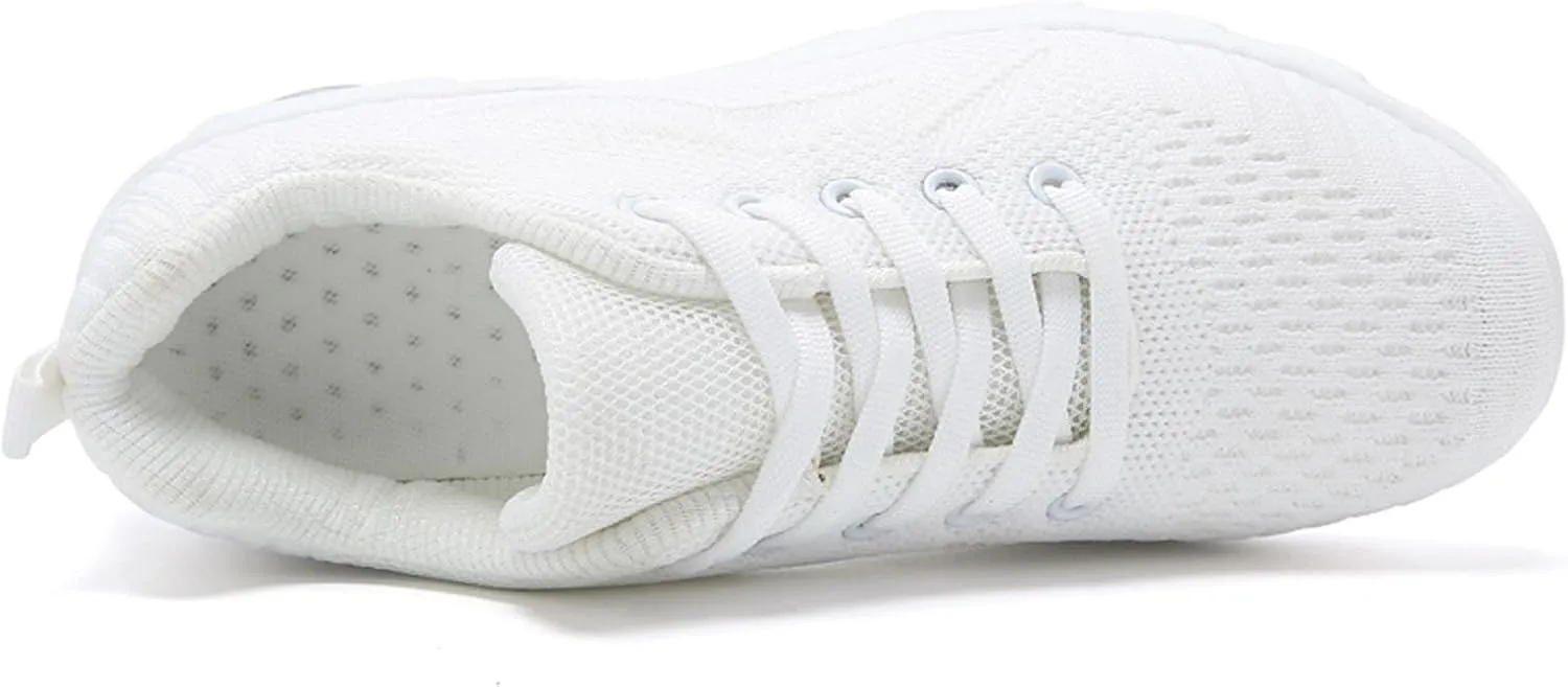Meidiastra Womens Walking Shoes-Mesh Lace Up Lady Girls Nurse Working Shoes Running Jogging Shoes Sneakers with Air Cushion