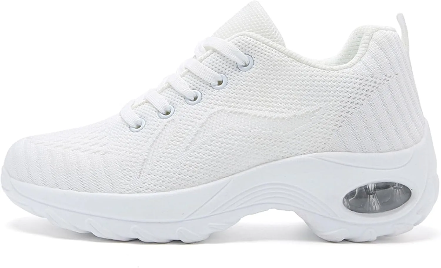 Meidiastra Womens Walking Shoes-Mesh Lace Up Lady Girls Nurse Working Shoes Running Jogging Shoes Sneakers with Air Cushion