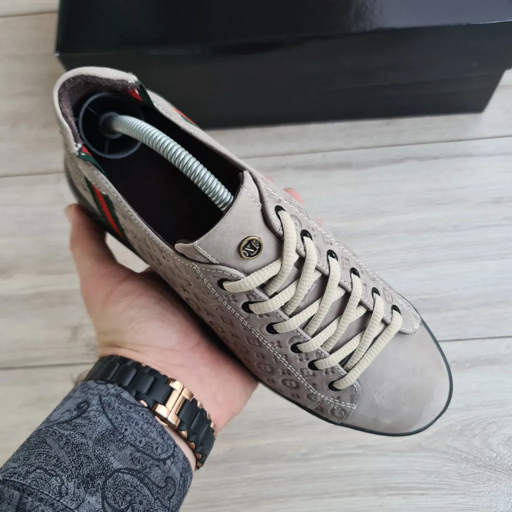 Men's Hologram Leather Sneakers
