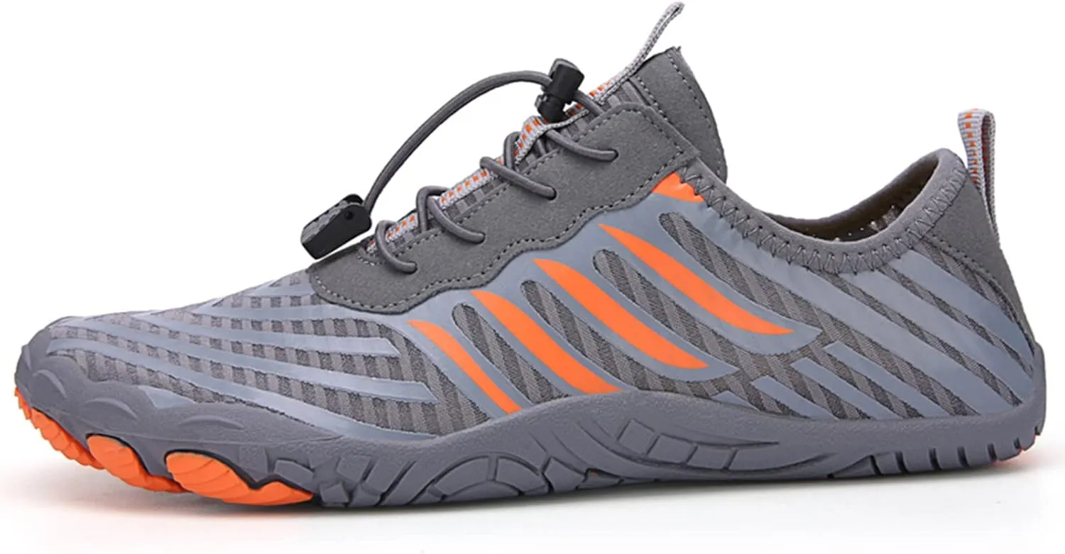 Mens Size 9 Wide Water Shoes Breathable Non Slip Athletic Water Shoes Hiking Men Water Shoes Wide Summer Quick Dry Sandals Slippers Aqua Socks for Swim Beach Pool Surf Yoga