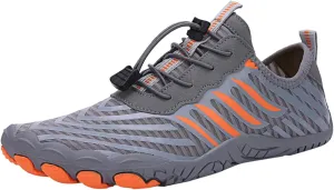 Mens Size 9 Wide Water Shoes Breathable Non Slip Athletic Water Shoes Hiking Men Water Shoes Wide Summer Quick Dry Sandals Slippers Aqua Socks for Swim Beach Pool Surf Yoga
