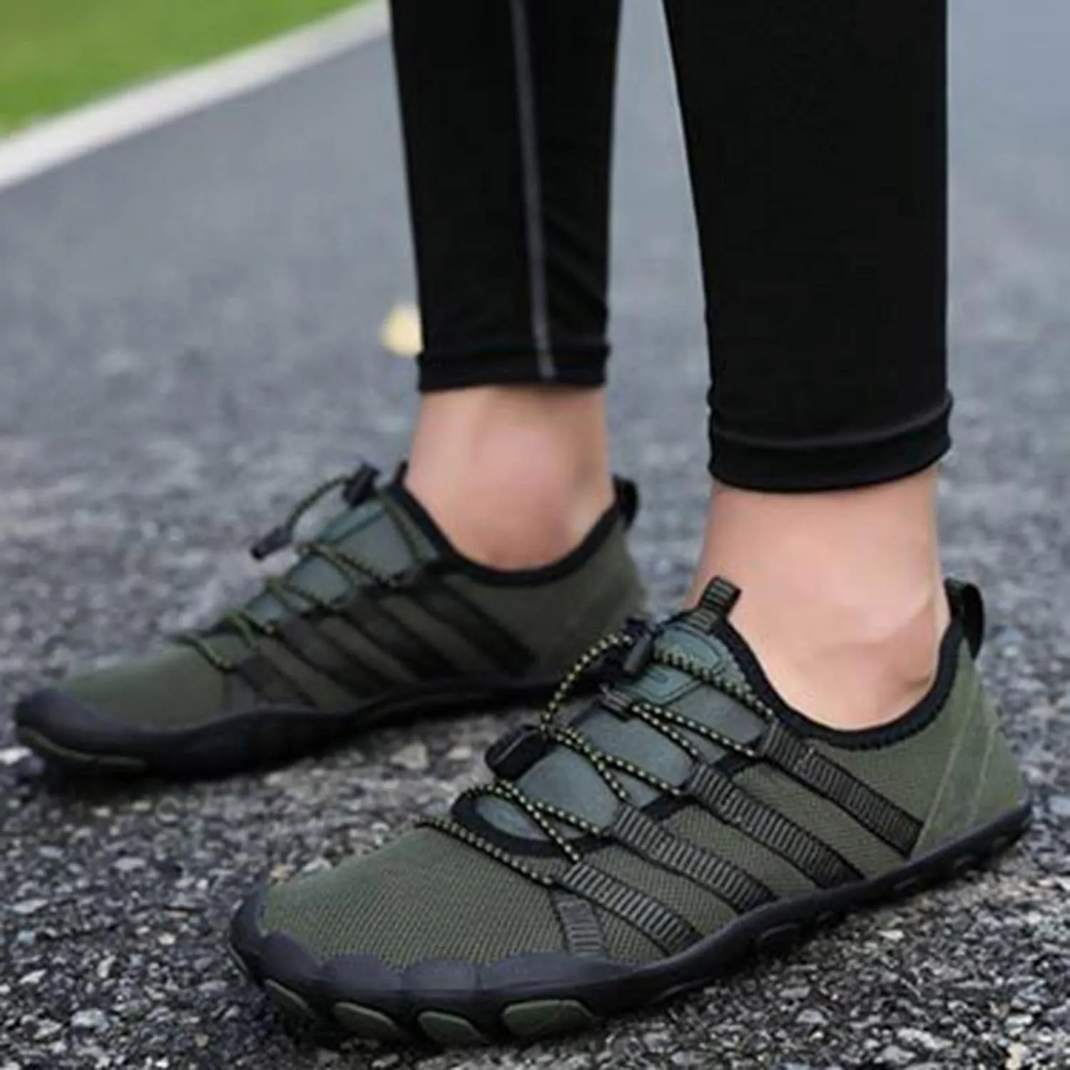 Mens Wading Shoes Outdoor Swim Sports Shoes Flat Breathable Quick-Dry Kayaking Shoe Grounded Hiking Footwear