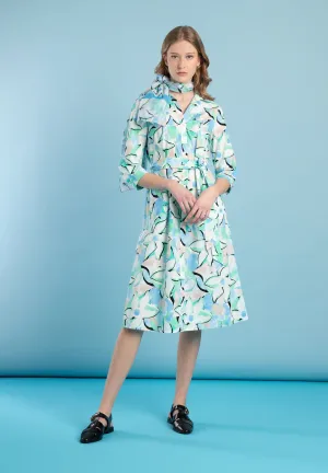 More & More Floral Print Shirt Dress
