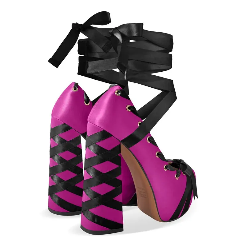 My Last Confession Chunky Heel Shoes