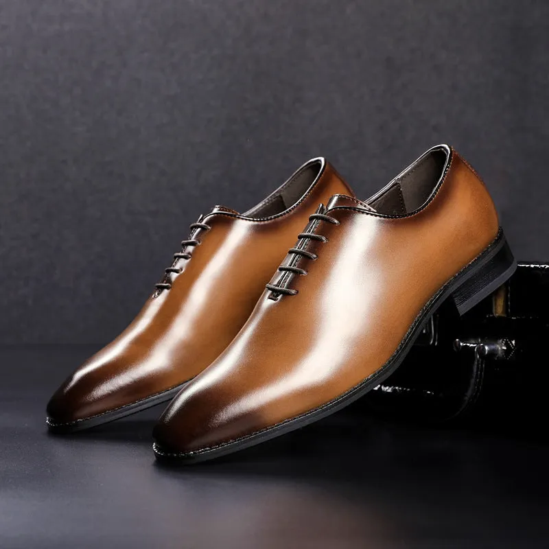 New Leather Hand-polished Business Shoes Men's