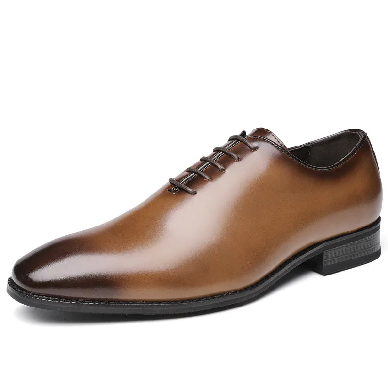 New Leather Hand-polished Business Shoes Men's