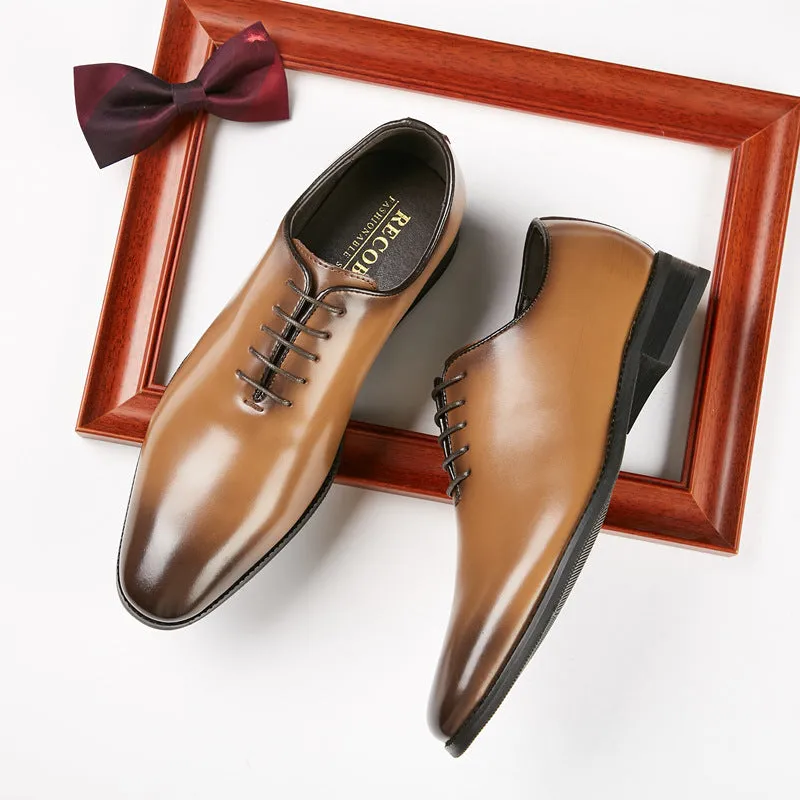 New Leather Hand-polished Business Shoes Men's