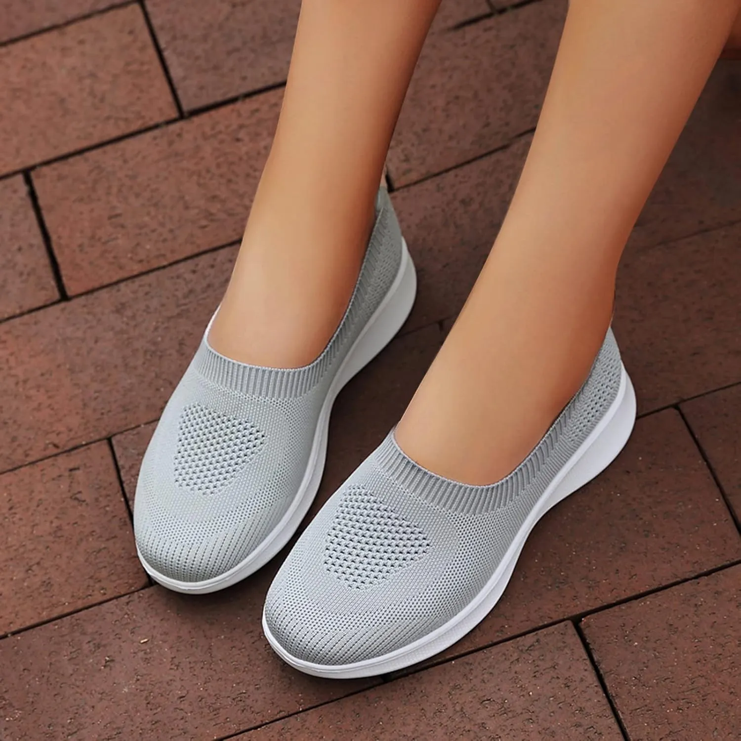 Orthopedic Shoes for Women 2024 New Breathable Sneakers Soft Slip on Walking Shoes Platform Sneakers Running Shoes
