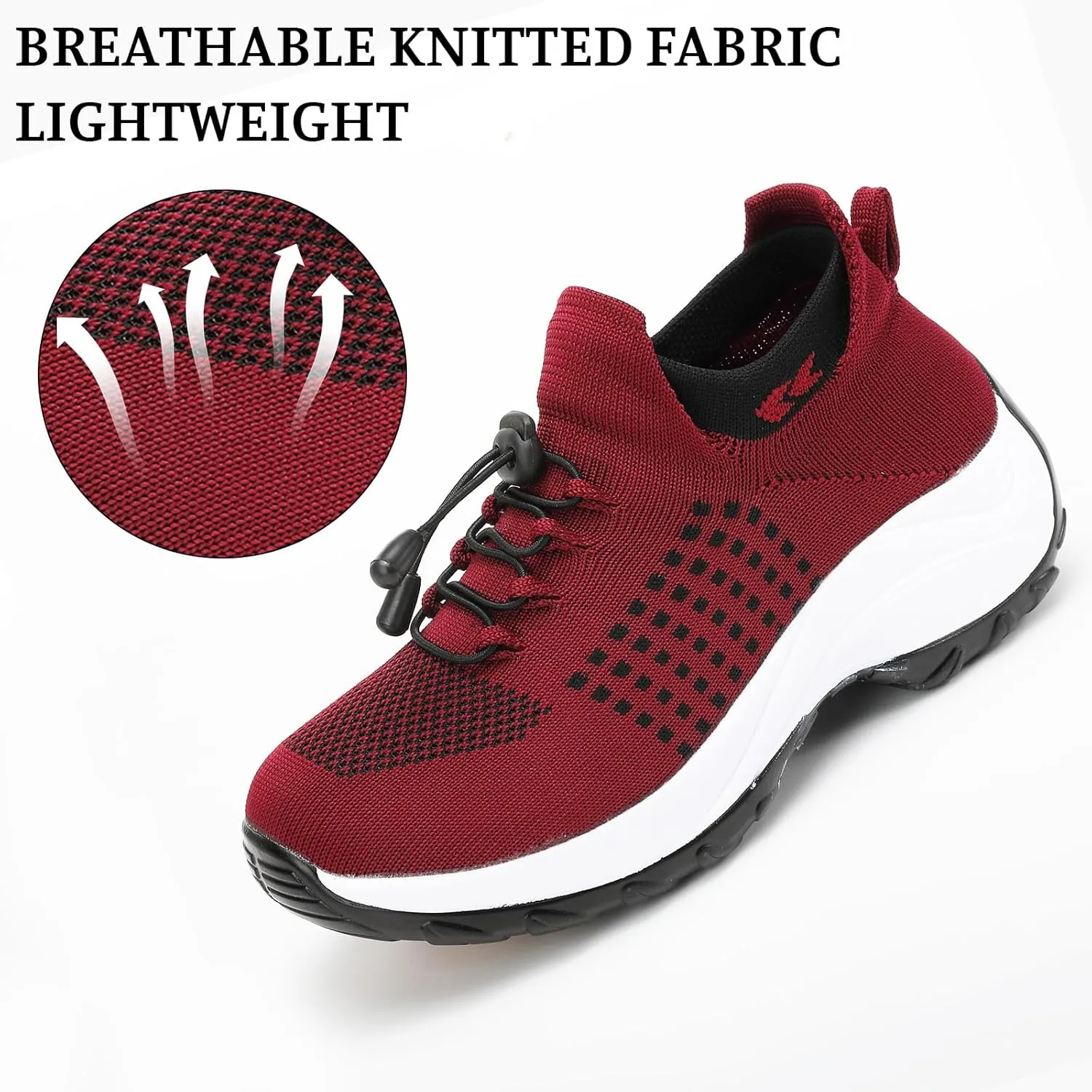 Orthopedic Shoes for Women Comfort Wear Orthowear Shoes Wide Width Slip On Walking Tennis Sneakers Plantar Fasciitis Bowling Shoe Mesh Athletic Style for Bowlers Breathable Lightweight